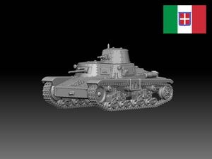 HINODE 1/144 レジンキット　WW2イタリア軍 M11/39 中戦車　ワールドタンクミュージアム240830