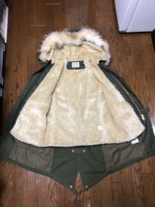 美品　AMERICAN RAG CIE アメリカンラグシー モッズコート カーキ　