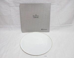 80401K【箱入】ローゼンタールRosenthal◆スタジオラインstudio-linie ホワイトプレート 直径約32.5cm◆大皿 平皿 金縁 白◆0808