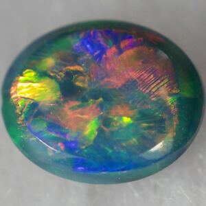 天然ブラックオパール/ルース/0.29ct/サイズ縦5.1㎜ x横4.2㎜ x高2.3㎜/オーストラリア産/天然オパール/天然石