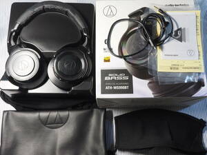 【送料込 おまけ付】audio-technica オーディオテクニカ ワイヤレス ノイズキャンセリング ヘッドフォン ATH-WS990BT Bluetooth 重低音