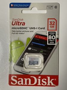 ☆新品未使用☆ SanDisk 32GB MicroSDHC UHS-I Card microSDメモリ #094