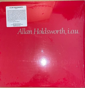 US盤　ALLAN HOLDSWORTH【I.O.U】アラン・ホールズワース　LP　1985年　ENIGMA720311　シュリンク残　美品