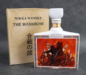 1円～ 【古酒 未開栓】ウイスキー ニッカ NIKKA THE MASAMUNE 600ml 有田焼 陶器ボトル 箱付