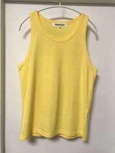 ◆【美品】SIMPLICITE PLUS シンプリシテェ/ タンクトップメンズ YELLOW　38