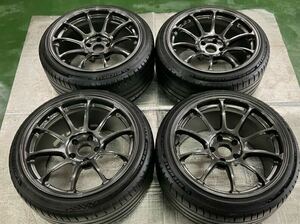 レイズ　ボルクレーシング　ZE40 18インチ タイヤホイール　255/35R18 中古品　スカイラインGT-R R33 R34