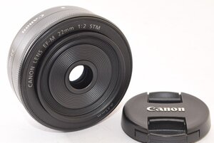 ★極上品★ Canon キャノン EF-M 22mm F2 STM シルバー 2412045