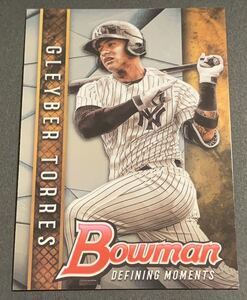 2017 Bowman Chrome Defining Moments Gleyber Torres BDM-GT Yankees MLB Topps グレイバー・トーレス　ヤンキース インサート　トップス