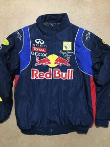 Red Bull レッドブル ブルゾン ジャケット レーシング スポーツ ネイビー XLサイズ