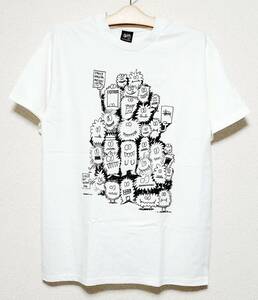 超爆レア希少！新品タグ付き！STUSSY ステューシー × KevinLyons/名古屋名駅チャプト2006 アニバーサリー記念コラボ 限定Tシャツ M 白