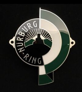 ★正規品【未使用】ニュルブルクリンク Nurburgring★グリルバッジ カーバッジ★ポルシェ 550 356 ナロー 911 ベンツ クラシックカーなどに