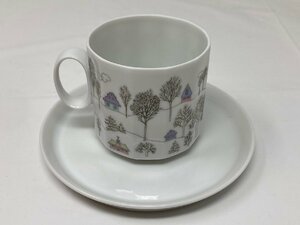 ◆Rosenthal ローゼンタール カップ＆ソーサー C＆S 冬の旅 1970年代 廃盤品 1客 中古◆14787