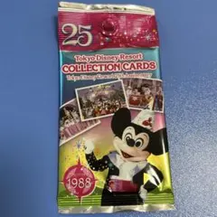 ②ディズニー コレクションカード TDR TDL 25周年 1988 未開封