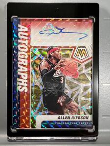 超絶レア Prizm Auto 20 Panini Allen Iverson アレン・アイバーソン NBA 直筆 サイン カード 76ers ユニフォーム バスケ MVP All-star HOF