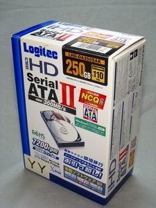 【中古】LHD-DA250SAK(ST3250820AS) Logitec(SEAGATE) 8時間使用 容量250B SATA接続