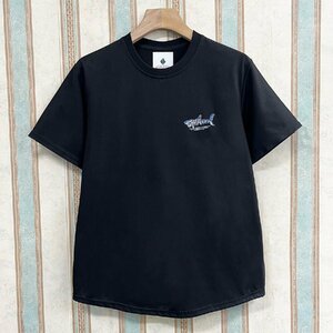 定番 定価2万 FRANKLIN MUSK・アメリカ・ニューヨーク発 半袖Tシャツ コットン100％ 吸汗 通気 体型カバー カジュアル 夏 サイズ1