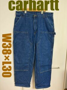 ★W38L30★美品★カーハート ダブルニー デニム ペインター パンツcarhartt double knee painter