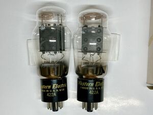 WE 422A★Western Electric★チューブテスターでGOOD!★1ペア 真空管★No.58★マニア放出品★ウエスタンエレクトリック