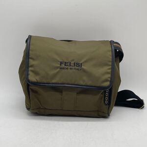 ★BN2136□Felisi フェリージ ナイロン ショルダーバッグ 21-63/1 SHUN カーキ 国内未発売モデル