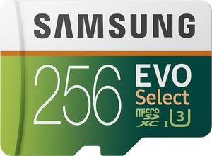 新品 Samsung EVO Select microSDXC 256GB マイクロSD SDアダプター付 1円より