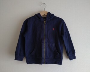 POLO Ralph Lauren ラルフローレン 長袖 スウェットパーカー ネイビー 紺　110㎝(100) 子ども キッズ 男の子 秋 冬 春 アウター