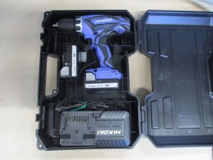 中古品　HiKOKI　コードレスドライバドリル　FDS14DGL　／　充電器　バッテリー　（ハ-9）