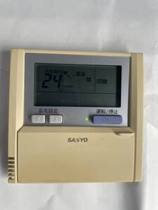 （589）SANYO サンヨー 業務用 パッケージ リモコン RCS-SH80EN 業務用エアコンリモコン 中古 通電確認済み 送料一律230円