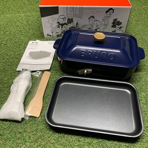 BN003 BRUNO ブルーノ コンパクトホットプレート BOE021 たこ焼き 平面 動作未確認 開封品 箱不良 未使用 展示品 ホットプレート