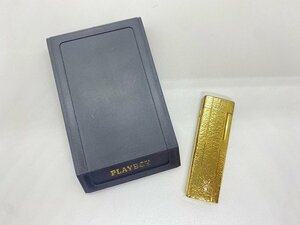 PLAYBOY　プレイボーイ　ガスライター　ケース付き　ゴールド　金色　未着火　☆ｃ１５６