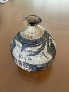 土器　水瓶（鳥彩文装飾壺）