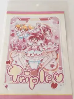 アイドルプリキュア　ブロマイド　Triple♡ トリプルラブ　マナ　めぐみ