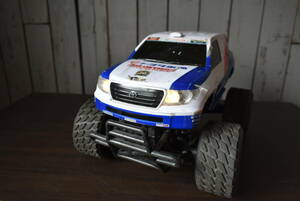 Qm874 【通電確認】 1:16 RC Toyota Land Cruiser 200 Dakar Rally 2014 トヨタランドクルーザー200 ダカールラリー 優勝車両 100サイズ