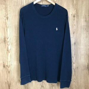 サイズXXL POLO RALPH LAUREN ワンポイントロゴ サーマル メンズ ポロ ラルフローレン 古着 e24030305