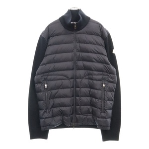 MONCLER モンクレール CARDIGAN TRICOT カーディガン トリコ ナイロン切替 ハイネックジップアップダウンジャケット ネイビー G20919B50700