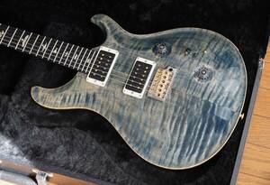 激虎杢KID Limited★レアカラーFaded Whale Blue★エボニー指板PRS Custom24★2014年製Pattern Thin＆57/08＆Hybrid Parts美品Killer Tiger