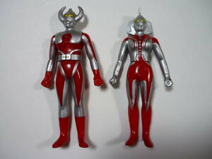 [管01]【送料無料】ソフビ 2個セット ウルトラの父 ウルトラの母 1989 約16cm ウルトラ怪獣 ウルトラマンタロウ フィギュア 円谷 特撮