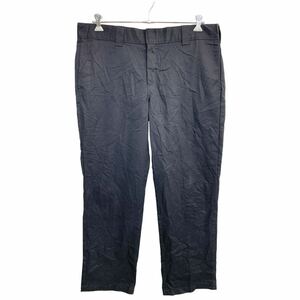 Dickies ワークパンツ W38 ディッキーズ スリムストレート ブラック 古着卸 アメリカ仕入 2403-535