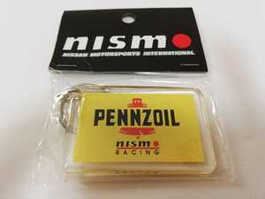 新品 ニスモ NISMO 日の丸 旧ロゴ★日産 純正品 キーホルダー★BNR34 GT-R スカイライン BNR32 BCNR33★ペンズオイル PENNZOIL 当時物 旧車