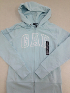 ◆GAP◆新品◆XS◆ロゴ・パーカー◆水色◆ギャップ◆5-1.1