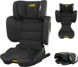 【開封済・未使用品】Jovikids 折りたたみのジュニアシート ISOFIX i-Size 100-150cm ブースターシート ブラック