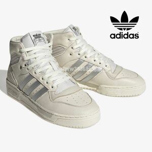 新品 アディダス【29cm】RIVALRY HI コンソーシアム 定価19800円 レザー adidas 天然皮革 ライバルリー スニーカー 白 靴 ハイカット 0602