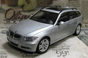 ☆絶版*京商*1/18*ディーラー限定*BMW 330i Touring E91 チタンシルバー≠EXOTO,BBR