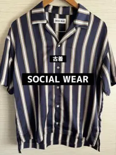 [古着] SOCIAL WEAR オープンカラーシャツ(半袖)