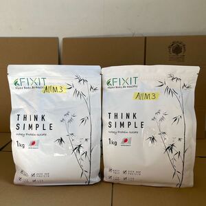 A11M3 訳ありFIXIT プロテイン ホエイプロテイン THINK SIMPLE 1kg WPI (プレーン) 人工甘味料不使用まとめて売り　1円スタート