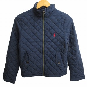 ポロ ラルフローレン POLO RALPH LAUREN キルティングジャケット ブルゾン ロゴ刺? 紺 ネイビー Mサイズ （10‐12） キッズ