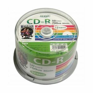 【新品】(まとめ)HI DISC CD-R 700MB 50枚スピンドル データ用 52倍速対応 白ワイドプリンタブル HDCR80GP50〔×5セッ