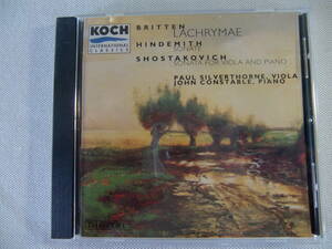 Britten ブリテン Lachrymae - Hindemith ヒンデミット Sonate - Shostakovich ショスタコーヴィチ / Paul Silverthorne - John Constable