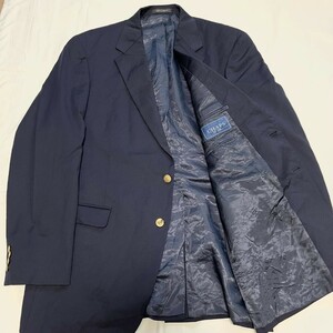 Chaps チャップス 紺ブレ コンブレ ジャケット XL ネイビー 金ボタン