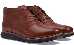 Cole Haan 30.5cm チャッカ ブーツ スニーカー オリジナル グランド ウッドベリー ブラウン レザー ビジネス レザー ローファー XXX344