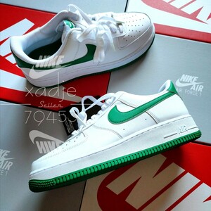 新品 正規品 NIKE ナイキ AIR FORCE1 LOW エアフォース1 07 ロー 白 ホワイト 緑 グリーン 26.5cm US8.5 デュブレ 箱付き